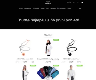 Infinitemedstyle.cz(Naším přáním je zlepšit kvalitu vybavení zdravotníků) Screenshot