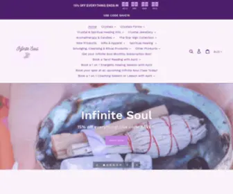 InfinitesoulXo.com(Spiritual and Crystal healing products) Screenshot