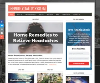 Infinitevitalitysystem.com(Infinite Vitality System) Screenshot