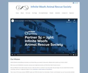 Infinitewoofs.com(Infinite Woofs Animal Rescue Society) Screenshot