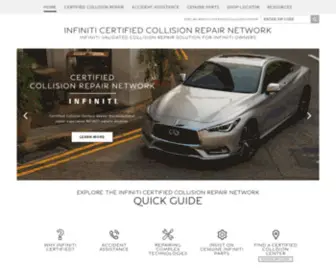 Infiniticollisionnetwork.com(INFINITI Certified Collision Repair Network) Screenshot