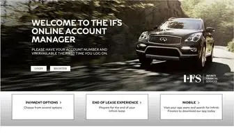 Infinitifinancialservices.ca(IFS Finance Account Manager) Screenshot