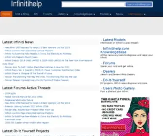 Infinitihelp.com(All About Infiniti) Screenshot