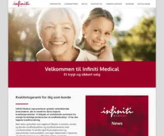 Infinitimedical.dk(Velkommen til Infiniti Medical) Screenshot