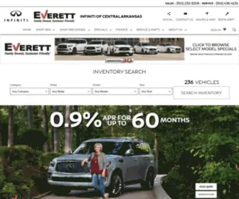 Infinitiofcentralarkansas.com(INFINITI of Central Arkansas) Screenshot