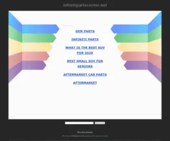 Infinitipartscenter.net(Infiniti Parts Center) Screenshot