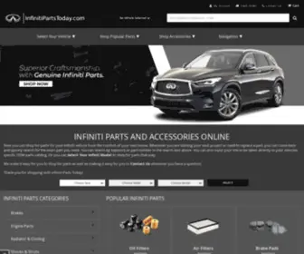 Infinitipartstoday.com(Buy OEM Infiniti Parts & Accessories) Screenshot