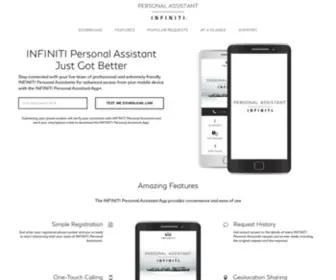Infinitipersonalassistantapp.com(INFINITI Personal Assistant) Screenshot
