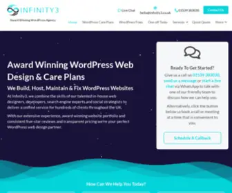 Infinity3.co.uk(Award Winning WordPress Web Design & Care Plans) Screenshot