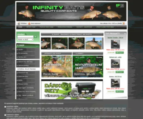 Infinitybaits.cz(Infinity Baits) Screenshot