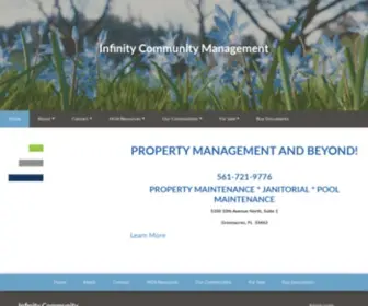 InfinitycommunitymGmt.com(Infinity Community Management) Screenshot