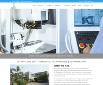 Infinityengg.com(Leading Manufacturer of Auto Parts and Engineering Components) Screenshot