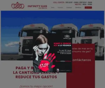 Infinitygas.com.mx(Servicio Profesional en suministro de Gas L.P) Screenshot