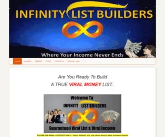 Infinitylistbuilders.com(Infinitylistbuilders) Screenshot