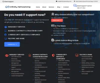 Infinitynetworking.com(San Diego IT Support) Screenshot