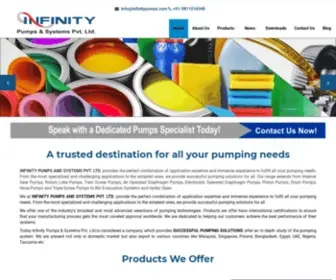 Infinitypumps.com(Provides Successful Pumping Solutions) Screenshot