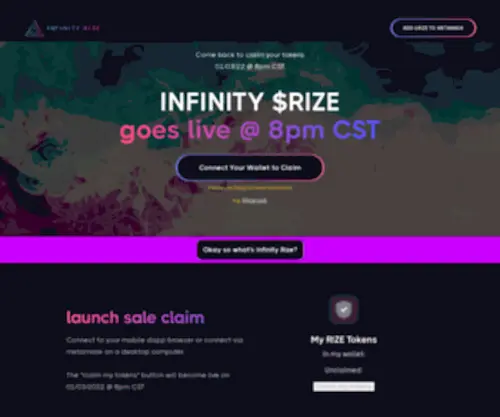Infinityrize.com(Exclusive Launch Sale) Screenshot