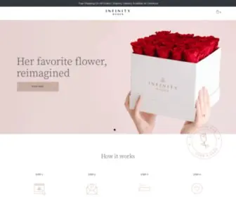 Infinityroses.com(Her Favorite Flower) Screenshot