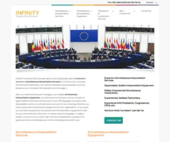 Infinitytranslations.com(We provide professional simultaneous interpreters (conference interpreters)) Screenshot