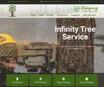 Infinitytree.com(West Bloomfield MI.Tree Service) Screenshot