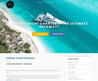 Infinityyachts.com(Yacht Charters) Screenshot