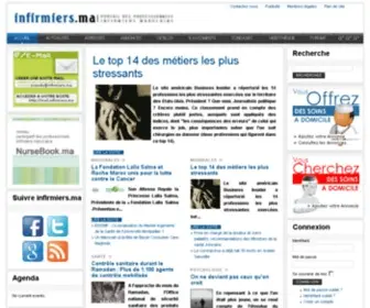 Infirmiersdumaroc.com(Portail des Professionnels Infirmiers Marocains) Screenshot