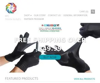 InfitecGloves.com(Nitrile Gloves) Screenshot