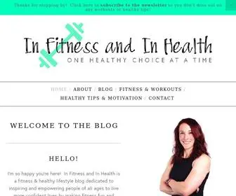 Infitinhealth.com(In Fitness and In Health) Screenshot