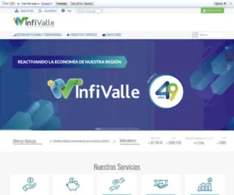 Infivalle.gov.co(Instituto Financiero Para El Desarrollo Del Valle Del Cauca) Screenshot