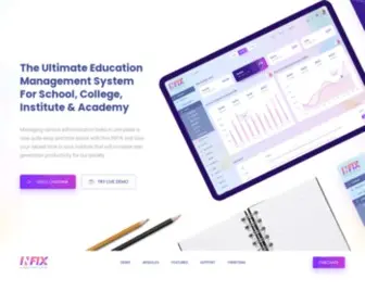 InfixDev.com(Infix Education software) Screenshot