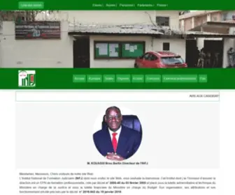 INFJ.org.ci(Institut National de Formation Judiciaire) Screenshot