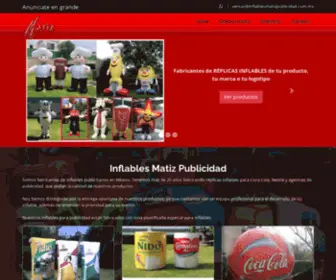 Inflablesmatizpublicidad.com.mx(Inflables Matiz) Screenshot