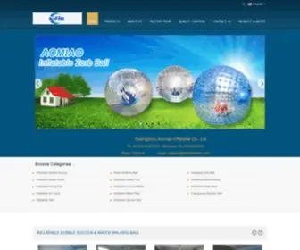 Inflatablebubblesoccer.com(Quality Inflatable Bubble Soccer & Water Walking Ball Manufacturer) Screenshot