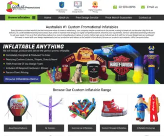 Inflatablepromotions.com.au(Advertising Inflatables) Screenshot