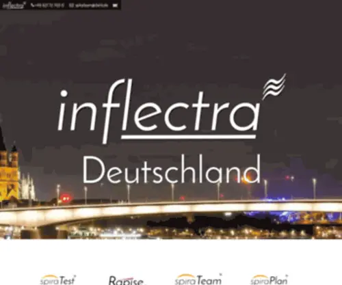 Inflectra.de(Einfache Werkzeuge um hervorragende Produkte zu entwickeln) Screenshot