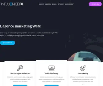 Influencefx.com(Agence marketing Web) Screenshot