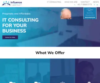 Influenceit.com.au(Influence IT Consulting) Screenshot