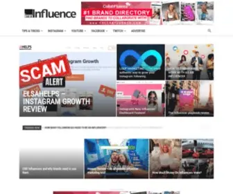Influencemarketingnews.com(Influence Marketing News) Screenshot
