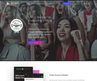 Influencemobile.com(Influence mobile) Screenshot