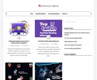 Influencer-Agency.net(This blog) Screenshot