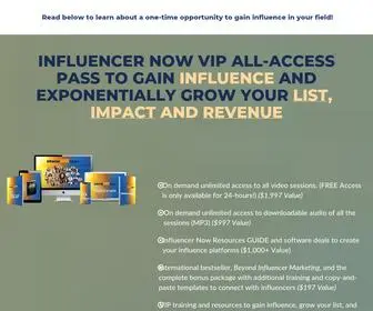 Influencernowsummit.com(Influencer now summit) Screenshot