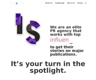 Influencerspotlight.com(Influencerspotlight) Screenshot