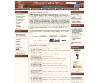 Influenzavirusnet.com(Influenza Virus Net) Screenshot