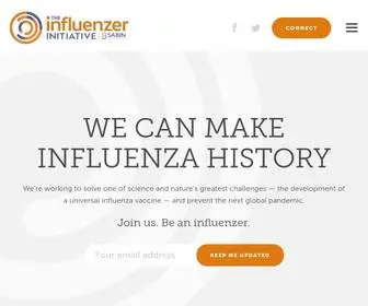 Influenzer.org(The Influenzer Initiative by the Sabin Vaccine Institute) Screenshot