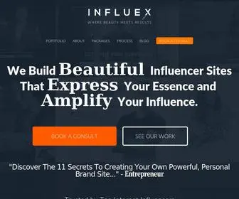 Influex.com(We build beautiful brands) Screenshot
