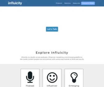 Influicity.com(Influicity) Screenshot