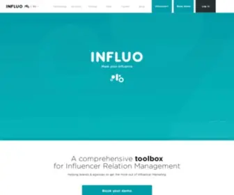 Influo.com(Influencer marketing) Screenshot