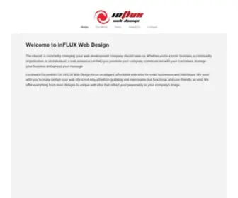 Influxwebdesign.com(InFLUX Web Design) Screenshot