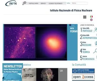 INFN.it(Istituto Nazionale di Fisica Nucleare) Screenshot