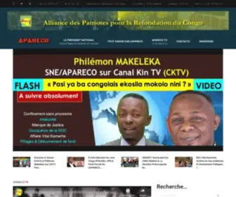 Info-Apareco.com(Alliance des Patriotes pour la Refondation du Congo) Screenshot
